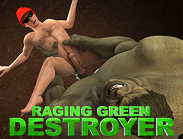 Raging Green Destroyer, The gay Adult parody.